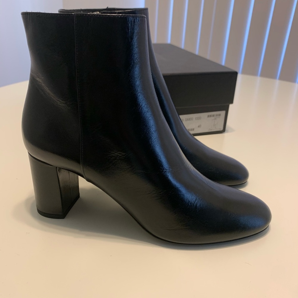 Saint Laurent 70 Zip Boot Patent Leather